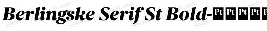 Berlingske Serif St Bold字体转换